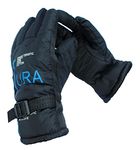 Alexvyan -20? Snow And Windproof Thermal Soft Warm Winter Gloves (Fur/Fleece Inside) For Riding, Protective Warm Hand Riding Cycling, Byke, Bike, Scooty,Motorcycle For Men & Boy,Male, Black