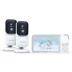 Dr.Care NeoView Video Baby Monitor -3.5” Screen, 2-Way Audio, Video Loop Recording, Night Vision, Real-Time/VOX Monitoring, Temperature Sensor, Lullabies, No Wi-Fi