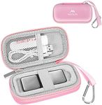 MATEIN Heart Monitor Case for AliveCor KardiaMobile Heart Monitor Personal EKG/KardiaMobile 6-Lead Rate Monitoring Devices, Heart Rate Monitor Storage Bag Carrying Hard Travel Case, Pink