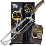 SYOKAMI 2026 Upgrade Bread Knife for Homemade Bread, World's 1st Real Bow-Design Sourdough Bread Slicer, Razor-Sharp Cutter for Crusty Sourdough & Baguette, 4 Thickness Scale Marks, Ideal for Gift