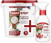 Gnat Killer Indoor Plants: Versatile Combo Packs with 1L/2L/5L Bucket & Spray Options Gnat Stop Spray and Gnat Stop Plant Pot Topper Ultimate combo (1 Litre Gnat Stop Bucket + 500ml Gnat Stop Spray)