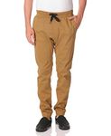 WT02 Men's Twill Jogger Pants, Tobacco(All Season), Large