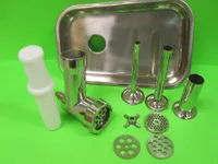 The Original Stainless Steel meat grinder attachment for Kitchenaid. Includes sausage stuffer kit