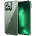 JETech Case for iPhone 13 Pro 6.1-Inch, Non-Yellowing Shockproof Phone Bumper Cover, Anti-Scratch Clear Back (Alpine Green)