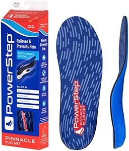 PowerStep Pinnacle Plus Ball of Foot Pain Relief Orthotics - Shoe Inserts for Metatarsalgia, Arch Support, and Morton's Neuroma Pain Relief - Shoe Insoles with Metatarsal Pad (M 9-9.5, F 11-11.5)