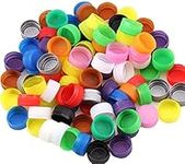 Jedulin 100PCS Plastic Bottle Caps 