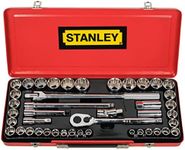 Stanley 1/2-Inch Drive Metric and A/F Socket 43-Pieces Set, 89-509