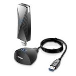 D-Link USB WiFi 6 Adapter AX1800 USB 3.0 Dual Band Long Range MU-MIMO Wireless Internet Network for Desktop PC Laptop Windows (DWA-X1850-B1-CA)