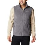 Columbia Men's Fast Trek Fleece Vest Fleece Gilet Vest, City Grey, Size L