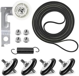 Upgraded Dryer Repair Kit Compatible with LG Kenmore Dryers Includes 4581EL2002C Dryer Drum Roller 4400EL2001A Dryer Belt 4561EL3002A Idler Pulley & Spring Replace 4400EL2001F 4581EL3001E 4581EL2002A