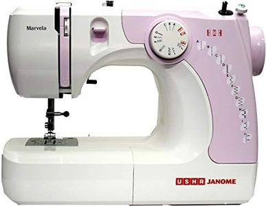 Usha New marvela Pink Electric Sewing Machine-Pink and White