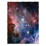 goodbath Space Throw Blanket, Galaxy Fleece Blanket Cozy Plush Blanket for Travelling Sofa Couch Bed, 200cm x 150cm, Colourful