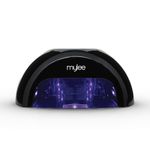Mylee Grande LED Gel Nail Polish Drying Lamp, 5-Finger Convex Curing Technology with Removable Base, Low Heat Mode and Digital Countdown Screen (Black, Grande)