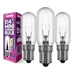 15W E14 Scentsy Mini Light Bulb (Pack of 3) Small Tubular Incandescent Glass 230V for UK Scentsy Mini Wax Warmers | 2700K Warm White | Dimmable | Pygmy/Small Edison Screw (15, Watts)