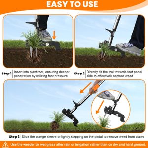 Digtokore Stand Up Weed Puller – Manual Garden Weeding Tool