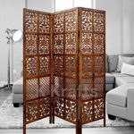 K Krafts Wooden Room Partition Room Divider Folding Room Separator for Living Room Bedroom Hallway Home Office Restaurant Mix (3 Panel)