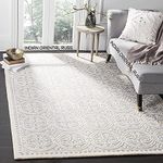 INDIAN ORIENTAL RUGS Hand Tufted Carpets Export Quality Cambridge DesignFor Living Room-Bedroom & Hall (Grey, 6 X 8 Feet)