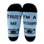 MBMSO 2 Pairs Trust Me I'm a Photographer Socks Funny Photography Gifts for Photographers Photography Lovers Gifts, Photographer Socks, 13