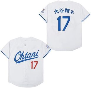 AHAJAY Youth Baseball Jersey #17 Hipster Hip Hop Shirts Stitched White Blue Black, White, X-Small