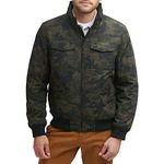 Dockers Men's Stevie Flight Bomber Jacket, Camouflage, Large