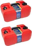 Scepter EPA CARB Under The Seat Portable Fuel Gas Container, 6 Gallon (2 Pack)