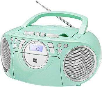 Dual P 70 Mint Cassette Radio - CD Player - FM Radio - Boombox - Stereo Speaker - AUX Input - Mains/Battery Operated - Portable