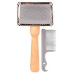 Trixie Soft Brush, Wooden Handle/Metal Bristles, 6 × 13 cm