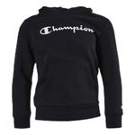 Champion Boy's Legacy Classic Logo Hooded Sweatshirt, Black, 15-16 Years UK