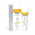 Brinton UV Doux SPF 50 PA+++ Mineral Based Sunscreen Gel With No White Cast | Clinically Tested Sunscreen with Zinc Oxide | Tinted & Water Resistant | UVA/UVB Protection, For Men,Women & Children- 50g