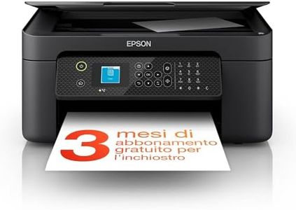 Epson Workforce WF-2910DWF Stampante Multifunzione A4 a getto d'inchiostro (Stampa Fronte Retro, Scansione, Copia, Fax) Display LCD 3.7cm, WiFi, Ethernet, Stampa da mobile e su Cloud, AirPrint