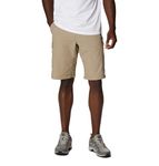 Columbia Men’s Hiking Cargo Shorts, SILVER RIDGE CARGO SHORT, Nylon, Tusk, Size: 34, AM4084