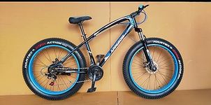 Appgrow Fat Bike Jaguar 26 * 4.00 with 21 Speed Shimano Gears Blue, Frame: 18 Inches, Ideal for Unisex Adults, Front