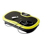 Wonder Core Rock N Fit Vibration Plate & Exercise Seat, 20 Speed Total Body Workout (Lime Green)