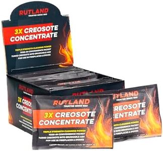 Rutland Creosote Concentrate - Triple Power Remover Packets - Fireplace Cleaner & Chimney Sweeping Kit, Premium Creosote & Soot Remover, Case of 20 Toss-In Packets