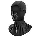 ROCKBROS Summer Balaclava Ice Silk Cooling Face Mask Cover Neck Gaiter Hood for Men Women Cycling Motorcycling Climbing Running Black