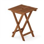 Furinno Patio Tables, Wood, Natural, one size