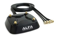 ALFA Quad Magnetic Antenna Stand with 2m Length RG-174 RF Cable