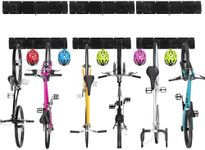 Sinoer 60 Inch Adjustable Bike Wall Mount Rack - Holds 6 Bicycles & 5 Helmets, Heavy Duty Steel Bike Hooks, Home/Garage Bike Storage Solution
