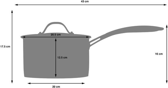 ProCook 4-Piece Stainless Steel Saucepan Set – Durable Cookware