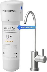 Waterdrop 10UBW-UF 0.01 μm Ultra Filtration Under Sink Water Filter System for Baçtёria Reduction, Reduces Lead, Chlorine, Bad Taste & Odor, 8K Gallons, with Dedicated Faucet, USA Tech
