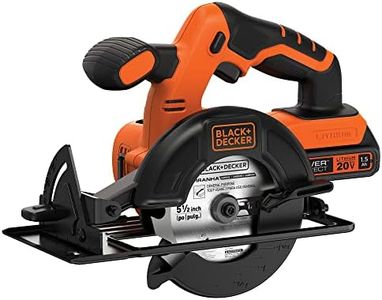 BLACK+DECKER 20V MAX POWERCONNECT 5-1/2 in. Cordless Circular Saw with Battery and Charger (BDCCS20C)