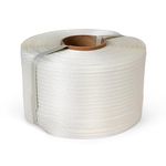 ESK Packaging® Woven Poly Cord Strapping - 1/2" x 1500 Foot x 825lbs Break Strength – Medium Duty, Weather-Resistant Flat Rope – 1 Roll