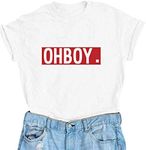 YITAN Letter Funny O Neck Women T S