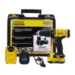 STANLEY FATMAX SCD711D2K-B1 20V 2.0Ah 13 mm Cordless Brushed Hammer Drill Machine With 2x2.0Ah Batteries & 1pc Charger