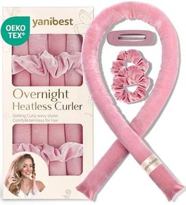 Yanibest Heatless Hair Curler to Sleep in, Overnight curl headband, No Heat Hair Curler Set with Hair Clip Scrunchies for Styling