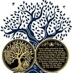 Femicgal 1 Year Sobriety Coin, Tree