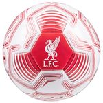 Liverpool F.C. Football Soccer Ball for Adults Teenagers Kids Training Football Size 3, 4 or 5 Liverpool Merchandise (White/Red, Size 3)