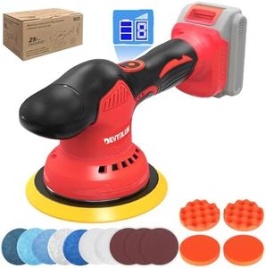 Cordless Car Buffer Polisher for Milwaukee M18 Battery(NO Battery),6 In Brushless Buffer Polisher Kit , 6 Variable Speed 5500RPM Orbital Polisher for Car Detailing Waxing,14PCS Polishing Accessories