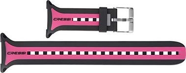 Cressi Watchband for Leonardo, Black/Pink