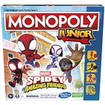 Monopoly Junior: Marvel Spidey and His Amazing Friends Edition Board Game for Kids Ages 5+, with Artwork from The Animated Series, Kids Board Games (English)